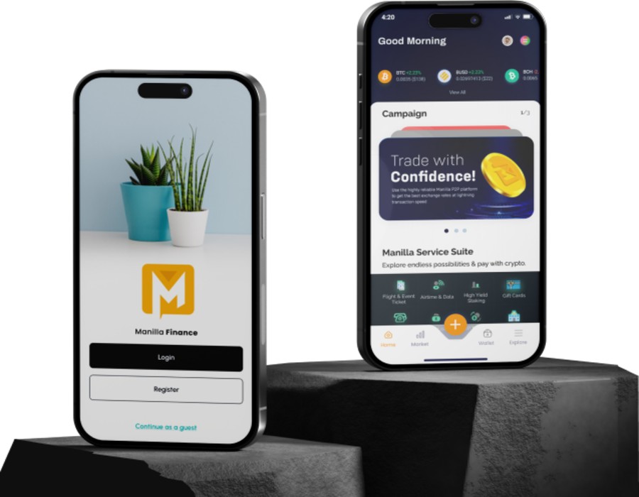 Manilla Cryto Exchange & Wallet Portfolio Image