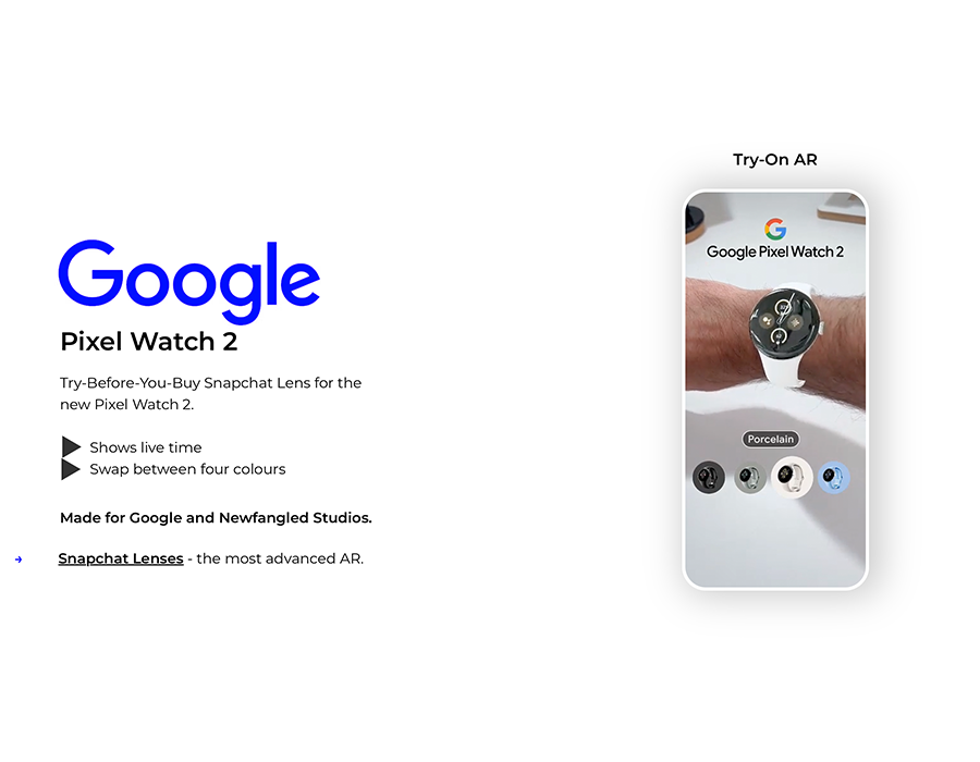 Google Pixel Watch 2ARAr Filter Portfolio Image