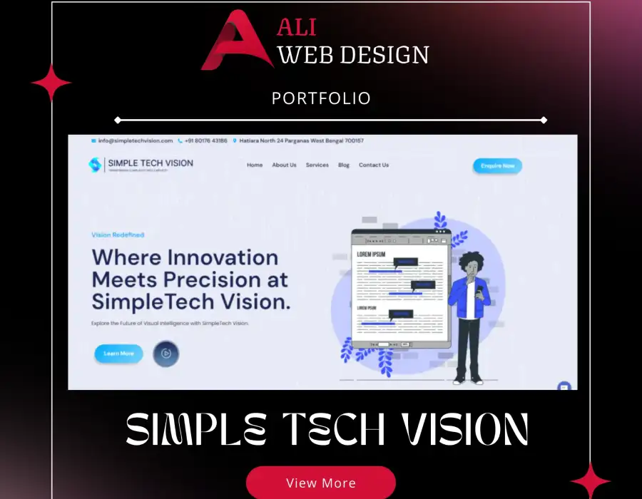 Simple Tech Vision Portfolio Image