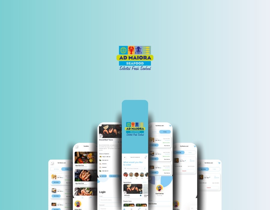 Ad Maiora | Seafood Ordering Mobile App. Portfolio Image