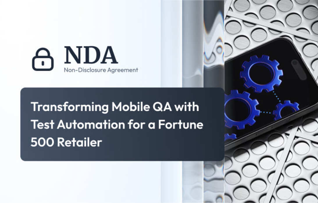 Transforming mobile QA with test automation Portfolio Image