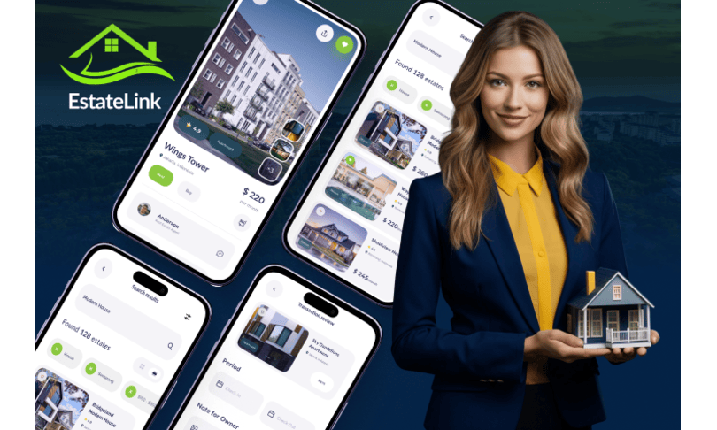 Real Estate Mobile App Development Portfolio Image