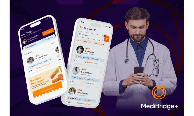Healthcare Mobile App Development Portfolio Image