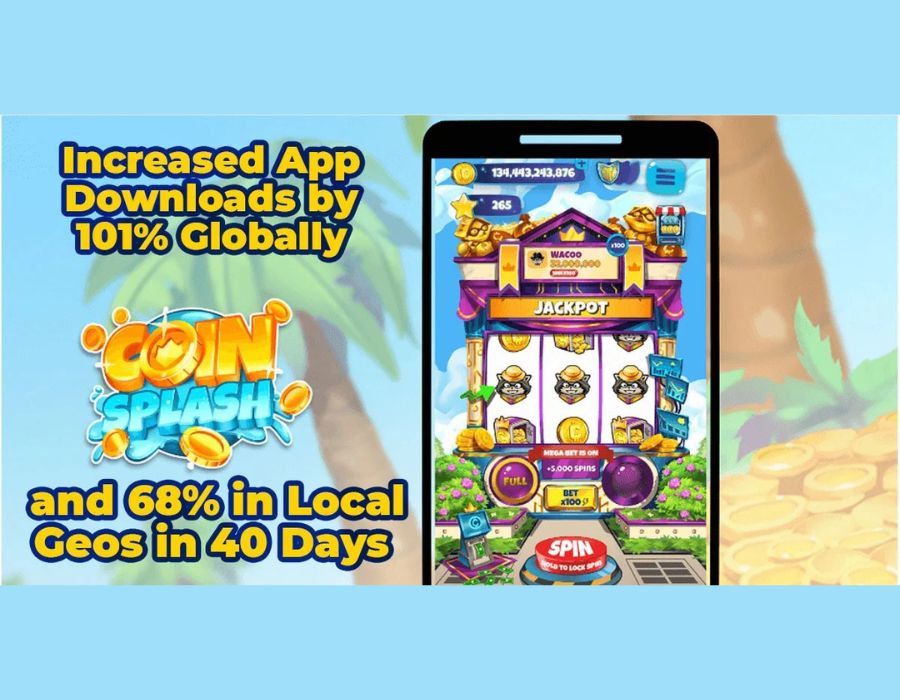 Coin Splash Global ASO & User Acquisition Launch Strategy Portfolio Image
