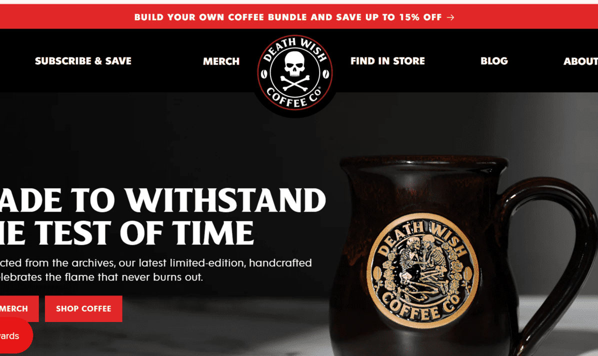 Death Wish Coffee Portfolio Image