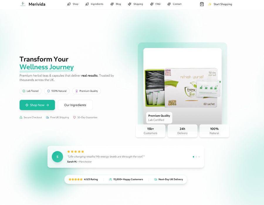 Merivida Wellness Portfolio Image