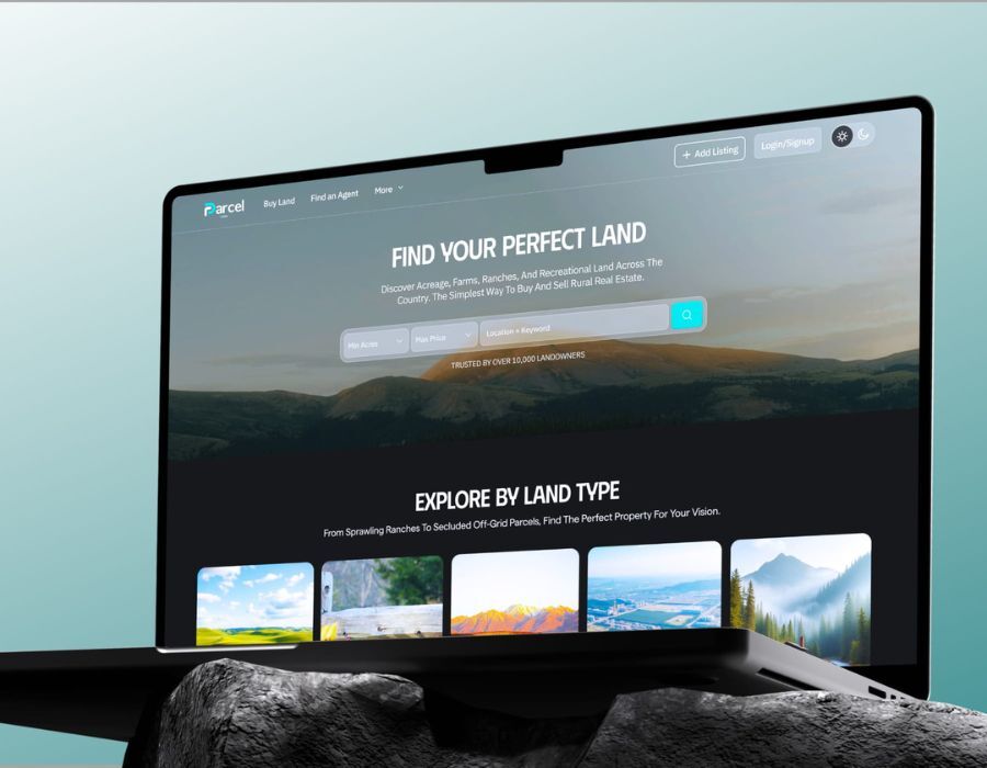 Land Discovery and Listing Platform Portfolio Image