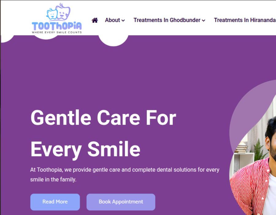Toothopia Dental Clinic Portfolio Image