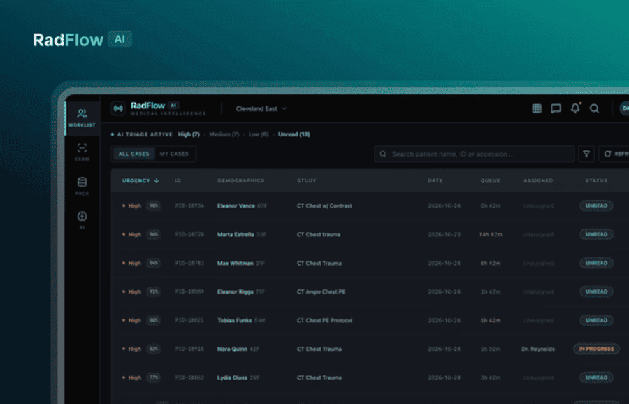 RadFlow AI: AI-Powered Radiology Workflow Assistant Portfolio Image