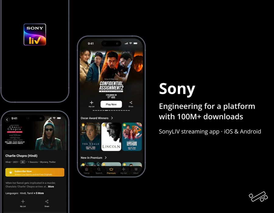 Sony Entertainment - SonyLIV Streaming Platform Portfolio Image