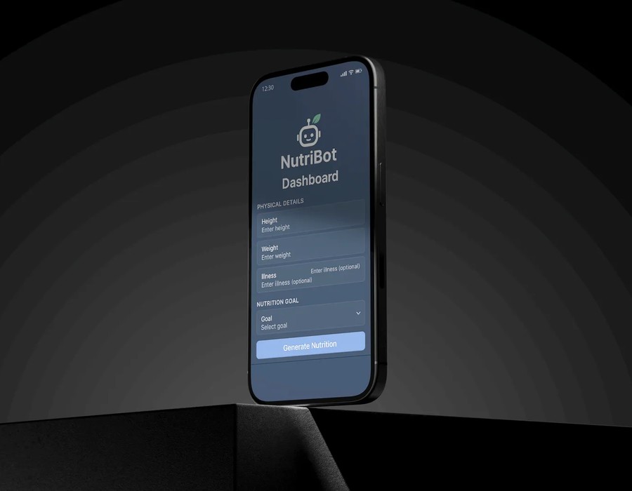 NutriBot – AI-Powered Fitness & Nutrition Coach Portfolio Image