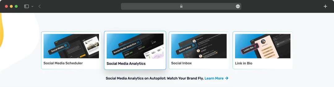 Simplified AI social media management