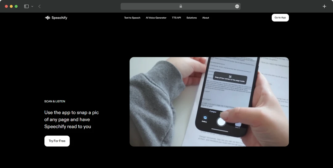 Speechify scan and listen