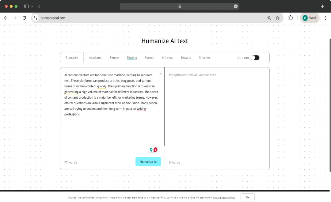 Humanize AI text