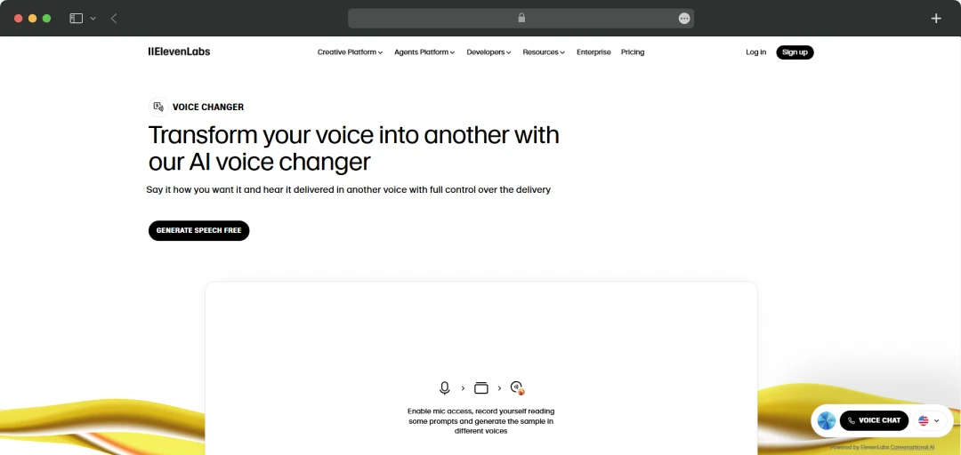 ElevenLabs AI Voice Changer