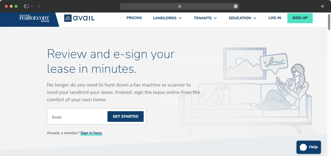 Digital Lease Signing in Avail