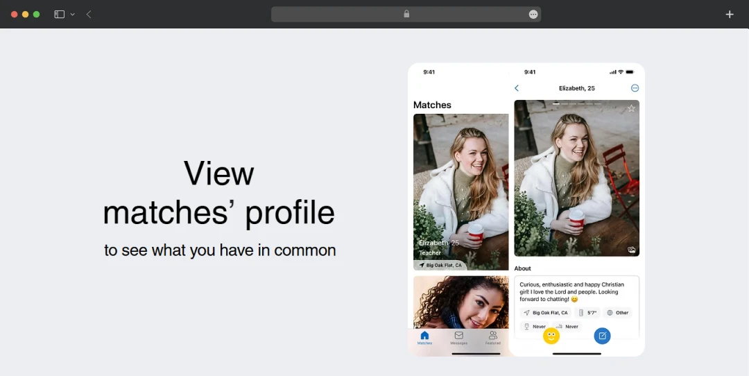 Profile views feature in iSunday