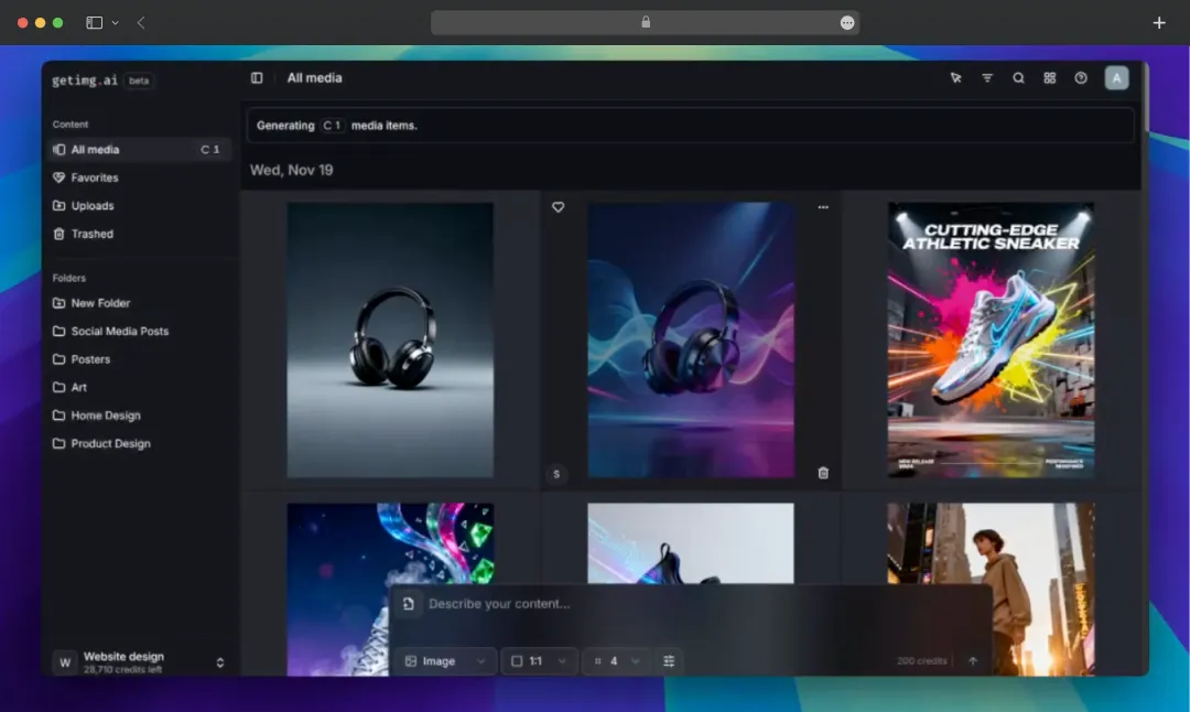 Built-in AI Editing Suite