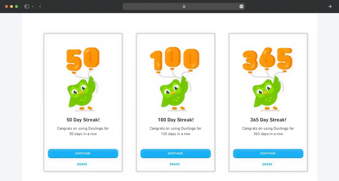 Duolingo streaks
