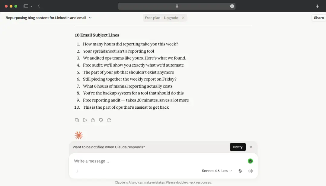 Spinning up ad variations at speed
