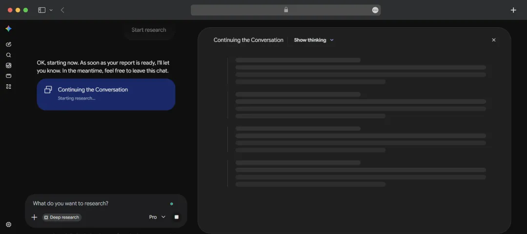 Running Deep Research Report on a Business Topic