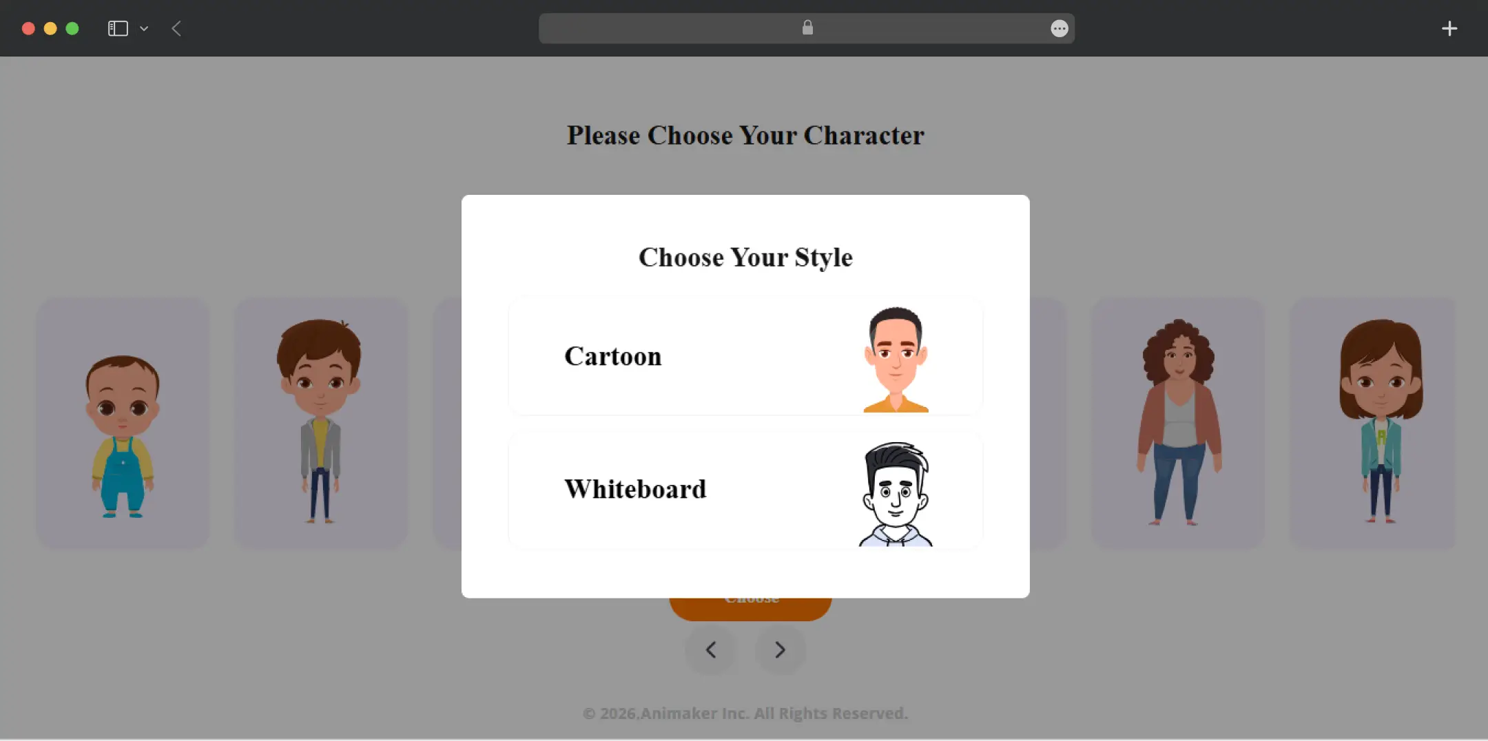 Custom character builder